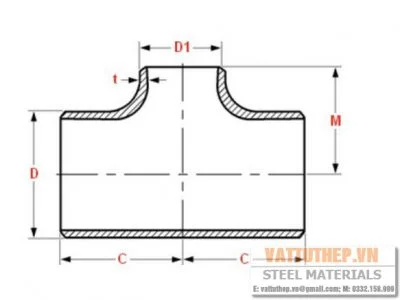 Tê thép ống hàn Tee pipe